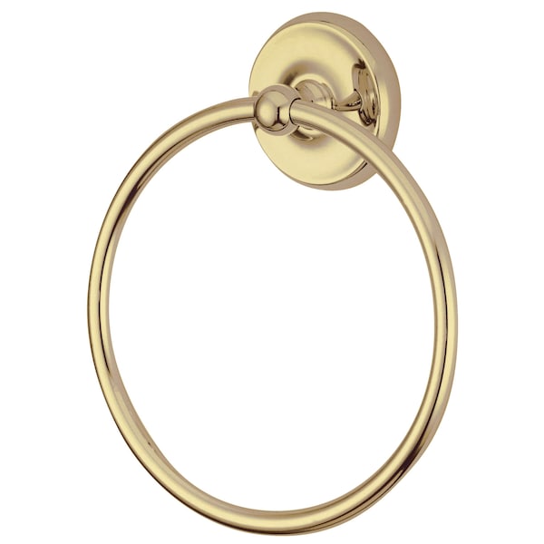 Classic Towel Ring, Polished Brass